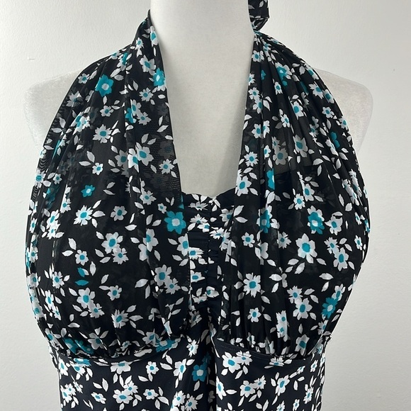 Anne Cole Beautiful Bunches Convertible Floral Tankini Swim Top Womens Size 22W - Picture 4 of 11